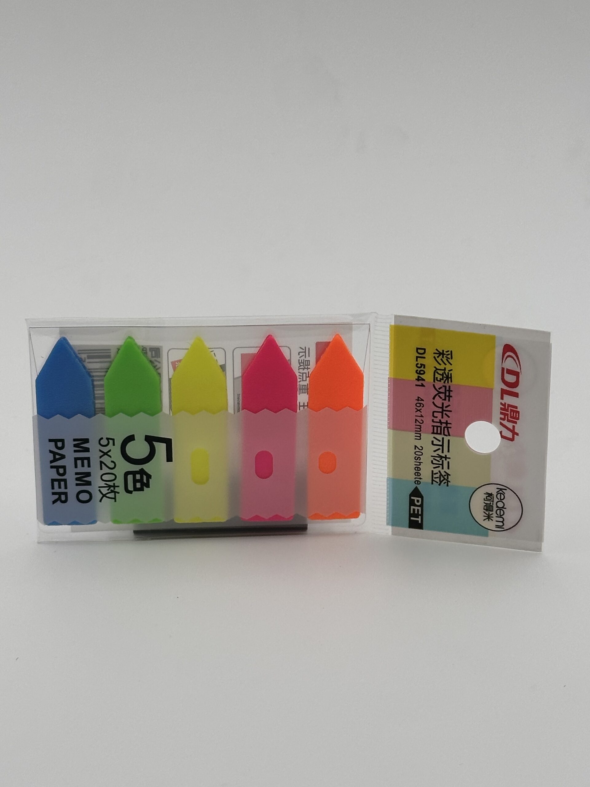 فواصل صفحات لاصقة شفافة DL5941 - شكل سهم